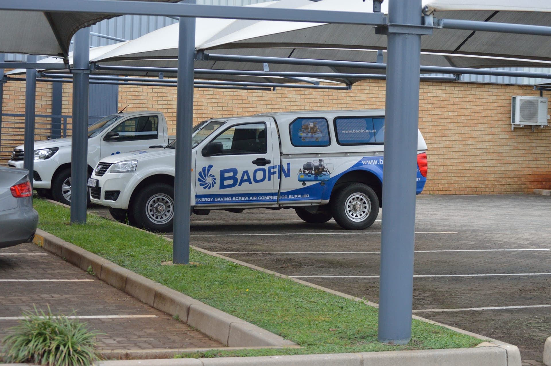 BAOFN delivery fleet in the yard