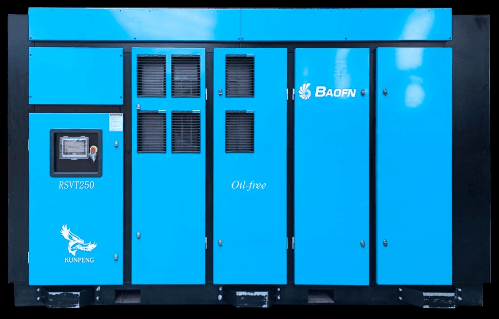 Representative BAOFN unit from the Oil Free Compressors family