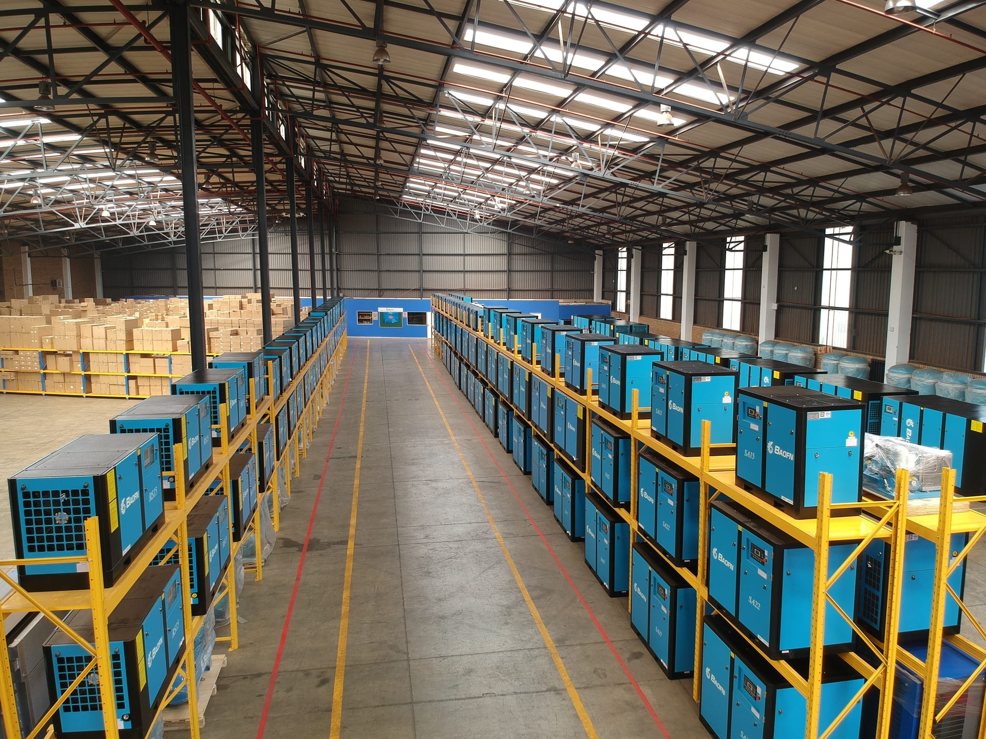 Aerial view of BAOFN warehouse stockholding in Johannesburg
